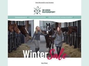 Winter Uitverkoop bij De Kroo Ruitersport 🤩