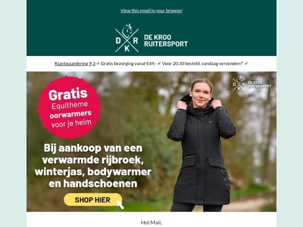 Gratis oorwarmers bij verwarmde items! 🌡️