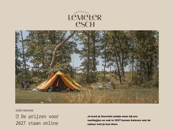 🌼 Je kunt nu boeken voor 2027!
