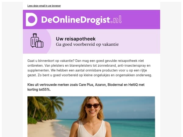 Alles voor uw reisapotheek