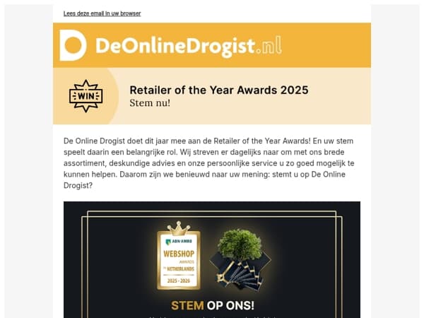 Retailer of the Year: stem op ons!