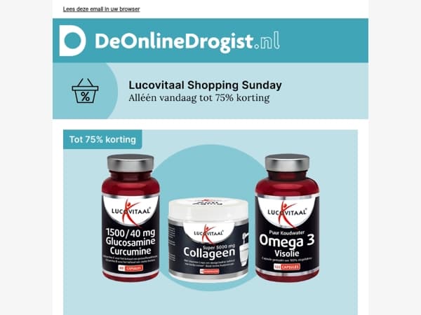 Bespaar tot 75% korting op Lucovitaal | Alleen vandaag!