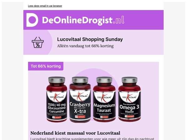 Tot 66% korting op Lucovitaal | Alleen vandaag!