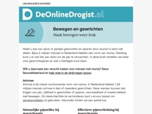 Meer gemak voor uw spieren en gewrichten