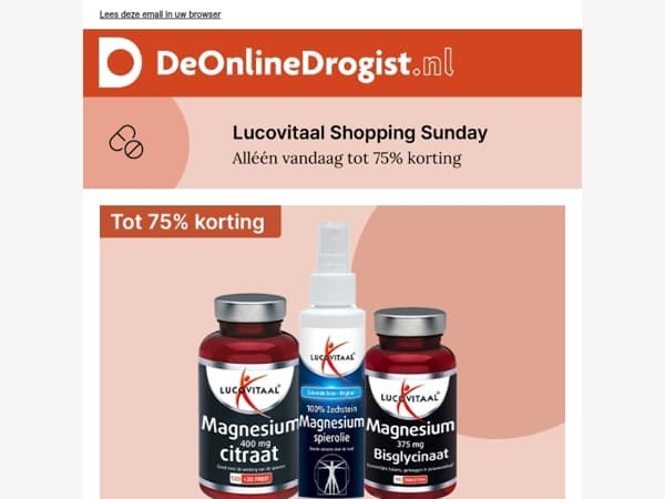 Bespaar tot 75% korting op Lucovitaal | Alleen vandaag!