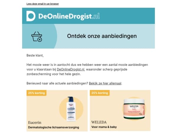 Ontdek hoge kortingen op Biodermal, Nivea, Weleda !