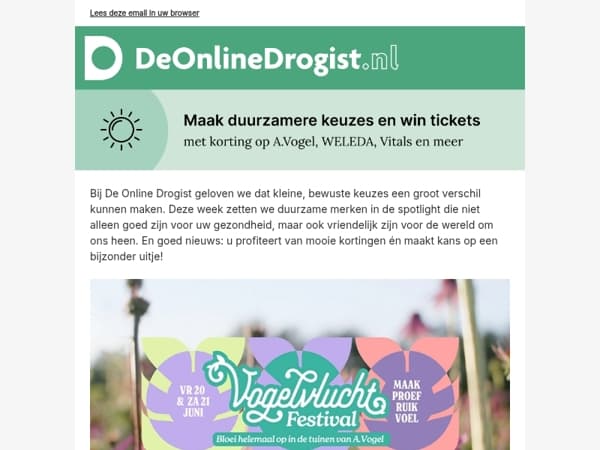 Maak duurzamere keuzes + win festivaltickets 🌿