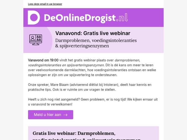 Leer in onze gratis webinar over darmklachten en hoe voedingsintoleranties ontstaan