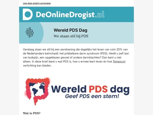 Buikklachten? Vandaag is Wereld PDS Dag