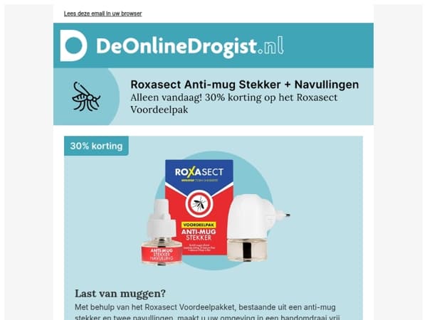 Vandaag: -30% op Roxasect Voordeelpak!