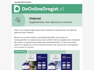 Ontdek Vitakruid: afgestemde supplementen voor mannen en vrouwen