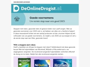 We helpen uw goede voornemens te laten slagen!