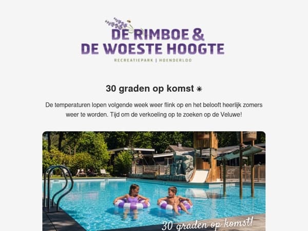 30 graden op komst ☀️