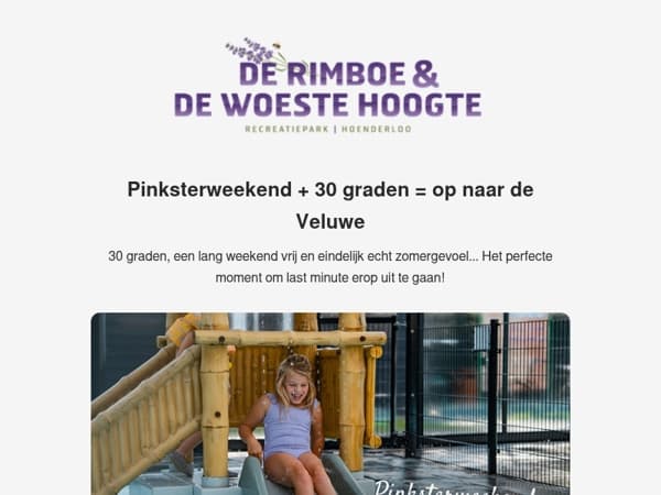 Pinksterweekend + 30 graden = lang weekend weg ☀️