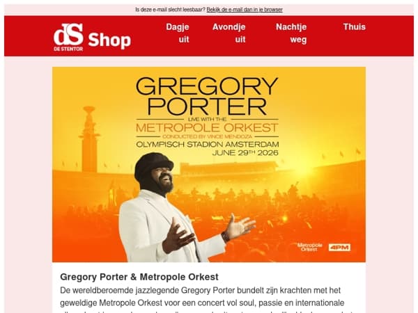 Geniet van een exclusief concert van Gregory Porter