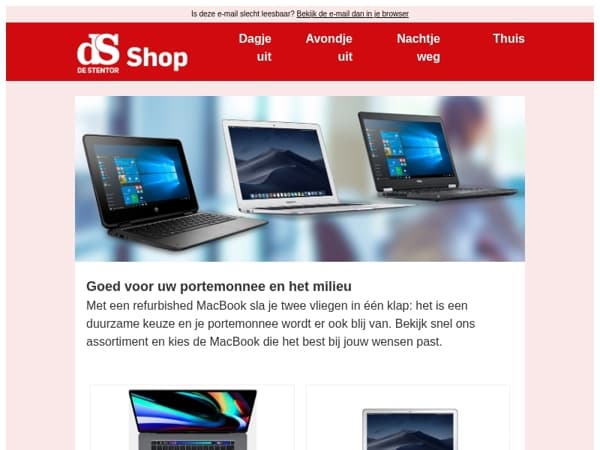 Scoor een refurbished MacBook Air of Pro