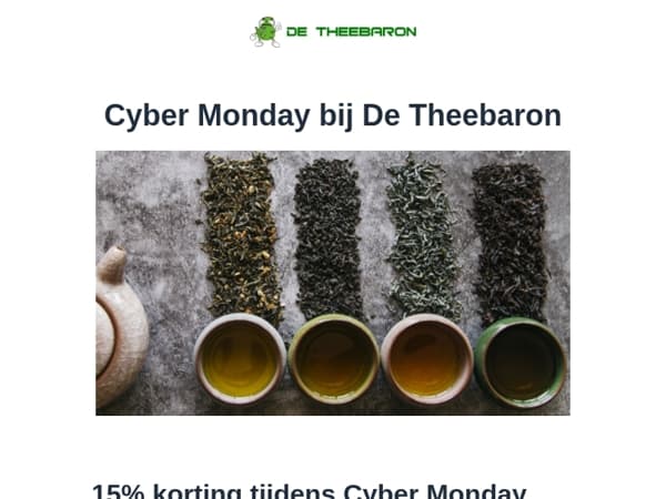 Laatste kans: 15% korting op alles met de Cyber Monday Deal