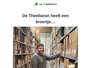 🥳 🎉 De Theebaron trakteert op 15% korting!