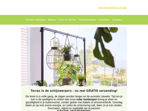 Zet jouw lentetuin in de spotlights! ☀️ Gratis verzending op solar lampjes!