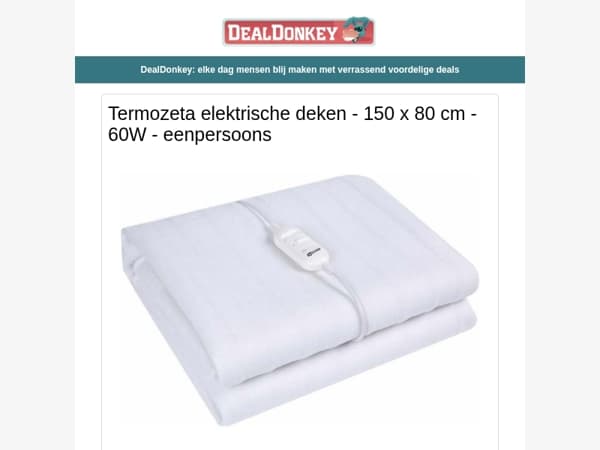 Elektrische Deken - Warmhoudplaatje - Gootsteenkastrekje - Theedoeken - Push up bord - Soeppan