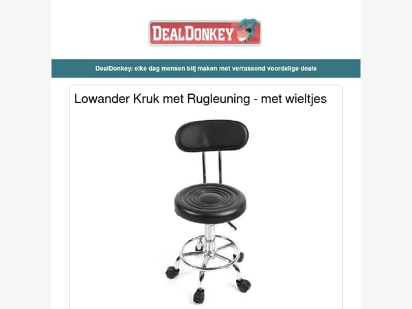 Kruk op wielen met rugleuning - Platformweegschaal - Bluetooth Printer - Opbergrek