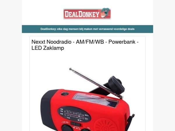 Nexxt Noodradio - Waterbezem - Statiefventilator - Vliegenverjager