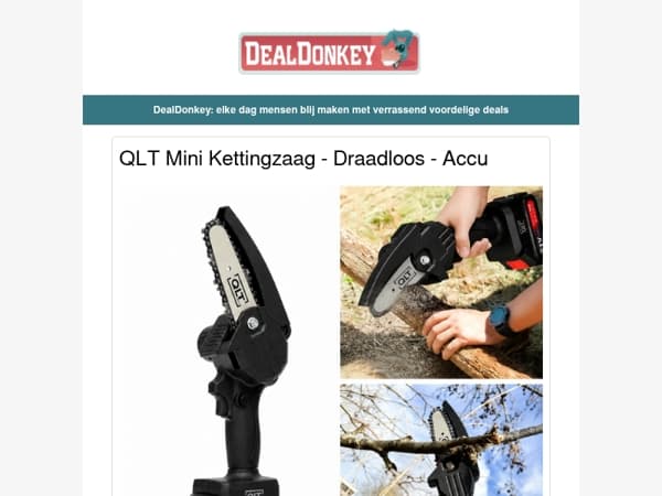 QLT Mini Kettingzaag - Pluizenverwijderaar - Verstelbare Prullenbak - Outdoor Opbergbox