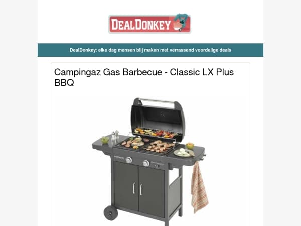 Campingaz Gas BBQ - QNECT Video Deurbel - Philips Koffiecupmachine - XEMM Fruitmand