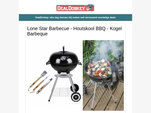 Lone Star Houtskool BBQ - Aspergepan - Heggenschaar - Steekwagen