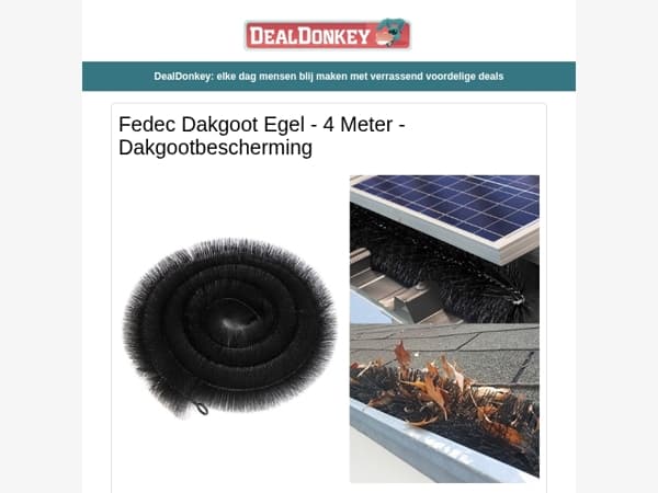 Dakgoot egel - Brievenbus - Accuboormachine - Bladblazer - Grillpan - Videodeurbel