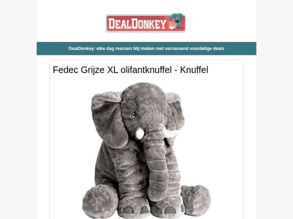 XL Olifantknuffel - Hondenbed - 50 Kledinghangers - Padel ballen - Zaklamp