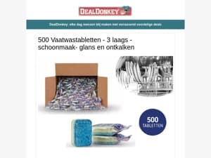 500 Vaatwastabletten - Wake-up Light Kids - Steekwagen - Radiatorfolie - Schoenenrek - Krabpaal