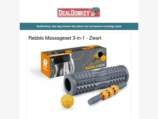 Rebblo Massageset - Vochtmeter - Boekenstandaard - Loopladder - Kleding vouwplank