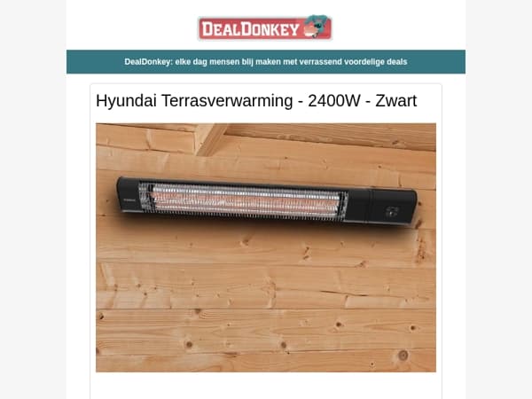 Hyundai Terrasverwarming - Boekenstandaard - Bolderkar - Stormparaplu - Tuinkas - Tekendoos
