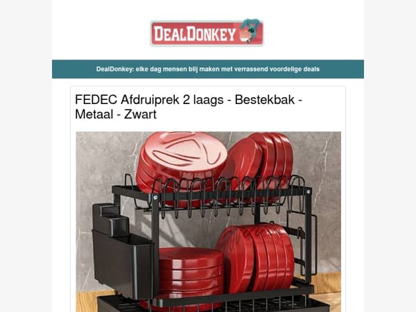 FEDEC Afdruiprek 2 laags - Handgrasmaaier - RC kiepwagen - Ariel Vloeibaar wasmiddel - Massage kussen