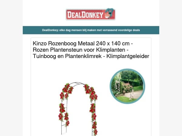 Kinzo Rozenboog - Bolderwagen - Muurlamp - Led Straler