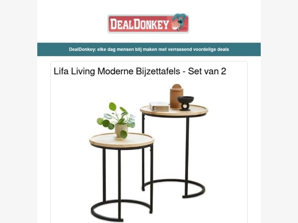 Lifa Living Bijzettafels - Tchouk - Hondendeken - Noodradio - Reistas