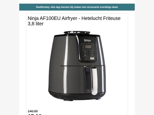 Ninja Airfryer - Plug-in Heaters - Kastorganizer - Voorraadbus - Rookmelder