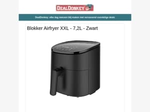 Blokker Airfryer XXL - Laptoptafel - Wereldstekker - Boekenstandaard - Zaklamp - Vogelvoederstation
