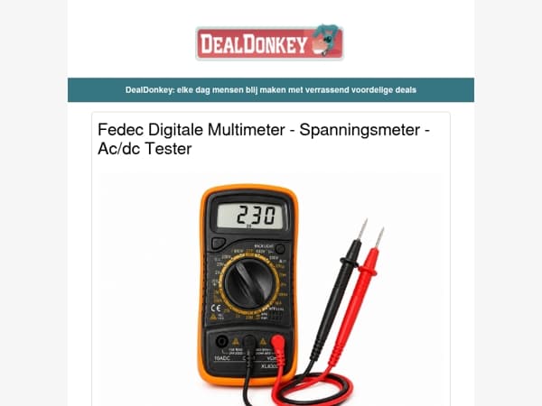 Digitale Multimeter - Poederblusser - Bluetooth speaker - Krultang