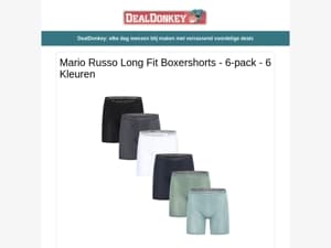 10 Mario Russo Long Fit Boxers - Kachel Ventilator - Brandblusser - Batterijen - Wasmachine Reiniger