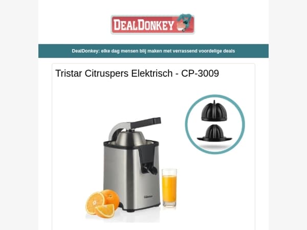 Citruspers - Elektrissche Deken - Huishoudtrapje - Fondueset - Massagekussen