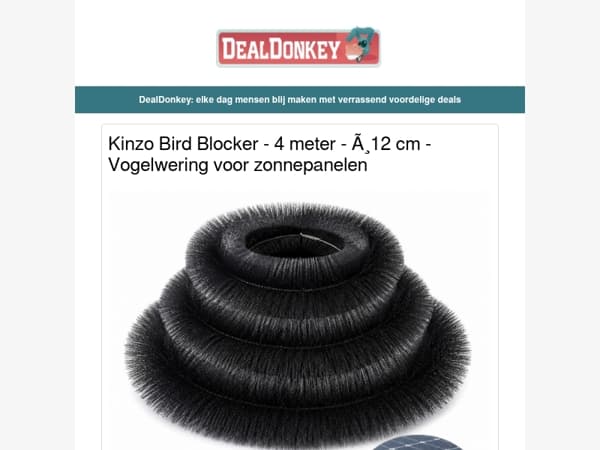 Kinzo Bird Blocker - Profeco XL Opstapkrukje - Ariel Pods - Wereldstekker