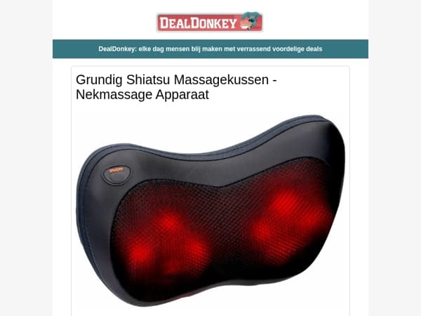 Grundig Massagekussen - Padel Ballen - Muziekstandaard - Philips Oplader - Broeikas - Hondenstretcher