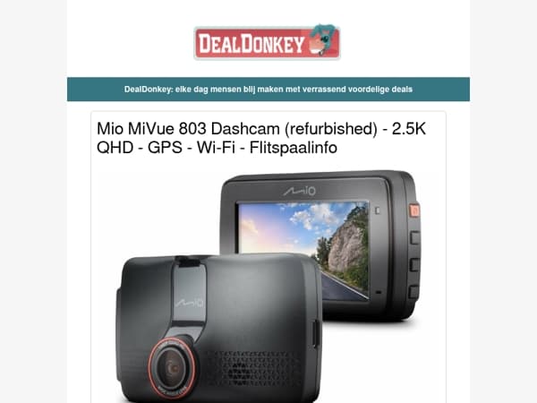 Mio MiVue 803 Dashcam - Messenstrip - Luchtontvochtiger - Wijnset