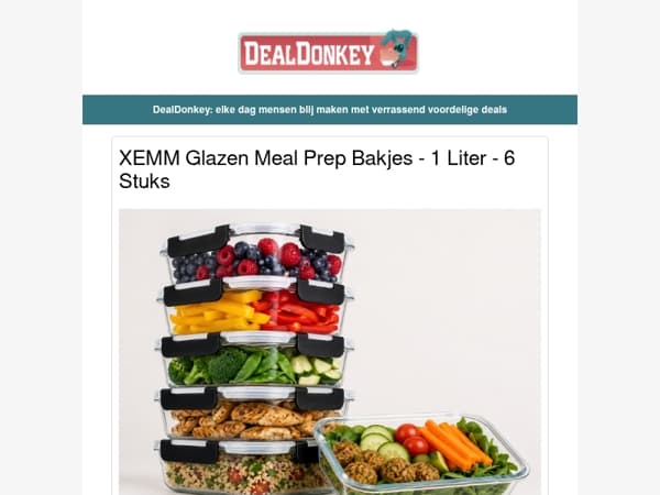 Glazen Meal Prep Bakjes - Fitness Hoelahoep - Granieten Vijzel