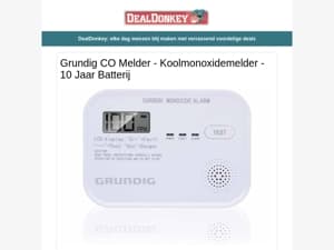Grundig CO Melder - Fruitschaal - Picknick Rugzak - Batterijen - Onkruidbrander - Massage Apparaat