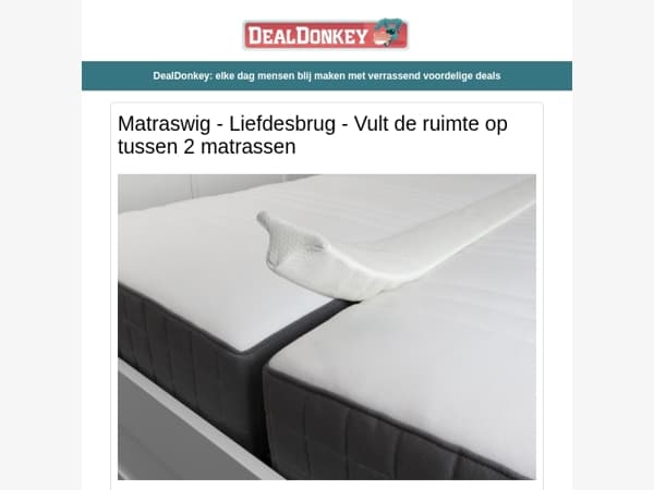 Matras Liefdesbrug - Bolderkar - Wasknijpers - Vliegenhor - Kruk - Boxers