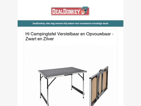Opvouwbare tafel - Verrekijker - Handdoekrek - Padel Racket