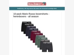 10-pack Mario Russo Boxershorts - Dierenverjager - Inklapbare Tafel - Puzzelmat - Longdrink Glazen